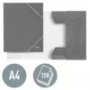 Leitz 3 atvartų aplankas WOW Card/POB A4, atvartinis aplankas, A4, polipropilenas (PP), juodas, 150 lapų, elastinė juosta