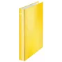 Leitz Ringbinder WOW Laminuotas A4+ 2DR/25mm, A4+, D-formos žiedai, Kartonas, Geltonas, 250 lapų, 80 g/m²
