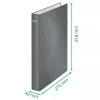 Leitz Ringbinder WOW Laminuotas A4+ 2DR/25mm, A4+, D-formos žiedai, Kartonas, Geltonas, 250 lapų, 80 g/m²