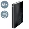Leitz Ringbinder WOW Laminuotas A4+ 2DR/25mm, A4+, D-žiedo, Kartoninis, Juodas, 250 lapų, 80 g/m²