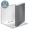 Leitz Ringbinder WOW Laminuotas A4+ 2DR/25mm, A4+, D-žiedo, Kartoninis, Juodas, 250 lapų, 80 g/m²