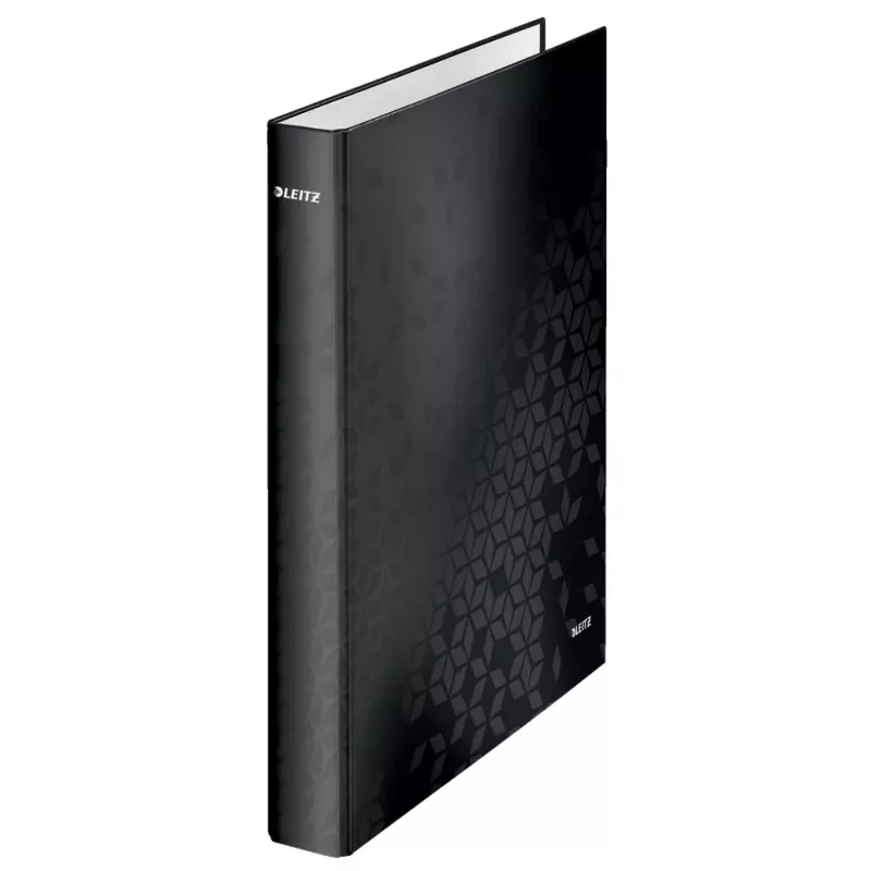 Leitz Ringbinder WOW Laminuotas A4+ 4DR/25mm, A4, Apvalus žiedas, Laikymui, Kartonas, Juoda, Blizgus