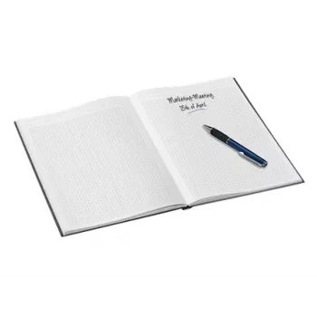 Leitz Notebook WOW A4 langeliais, kietu viršeliu, 90 g/80 lapų, Raštuotas, Juodas, A4, 80 lapų, 80 g/m², Langeliais