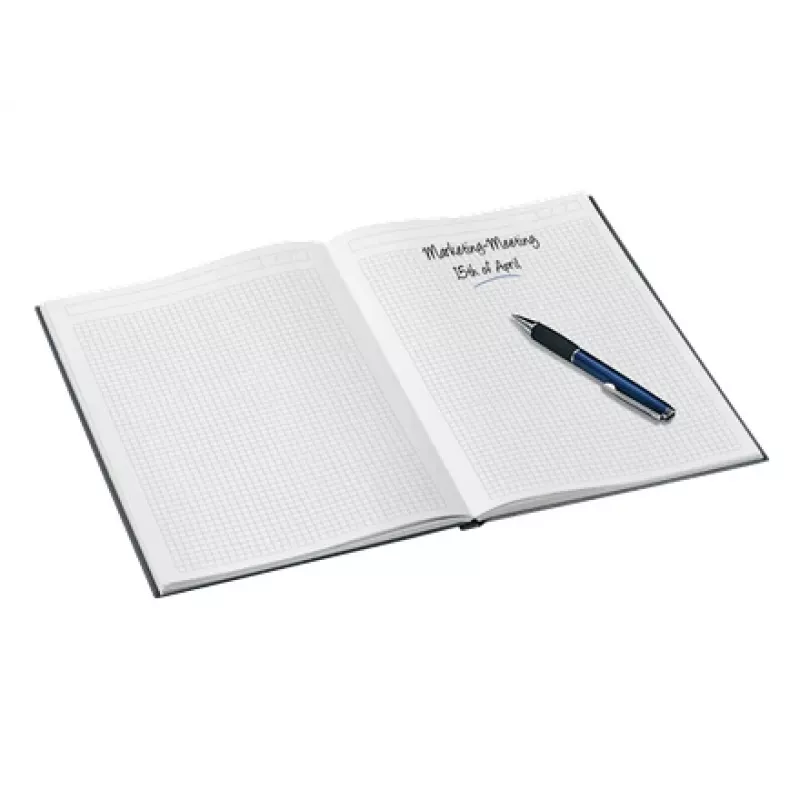 Leitz Notebook WOW A4 langeliais, kietu viršeliu, 90 g/80 lapų, Raštuotas, Juodas, A4, 80 lapų, 80 g/m², Langeliais