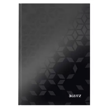 Leitz Notebook WOW A5 linijinis, kietu viršeliu, 90g/80 lapų, raštuotas, juodas, A5, 80 lapų, 80 g/m², linijinis popierius
