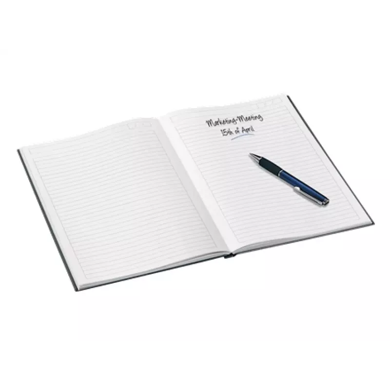 Leitz Notebook WOW A5 linijinis, kietu viršeliu, 90g/80 lapų, raštuotas, juodas, A5, 80 lapų, 80 g/m², linijinis popierius