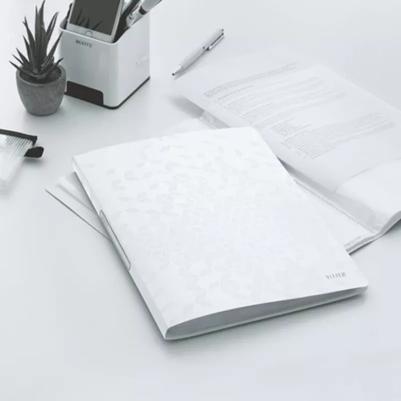 “Leitz WOW” PP demonstracinė knyga, 20 kišenių, balta, polivinilchloridas (PVC), 20 kišenių, A4, 231 mm, 13 mm