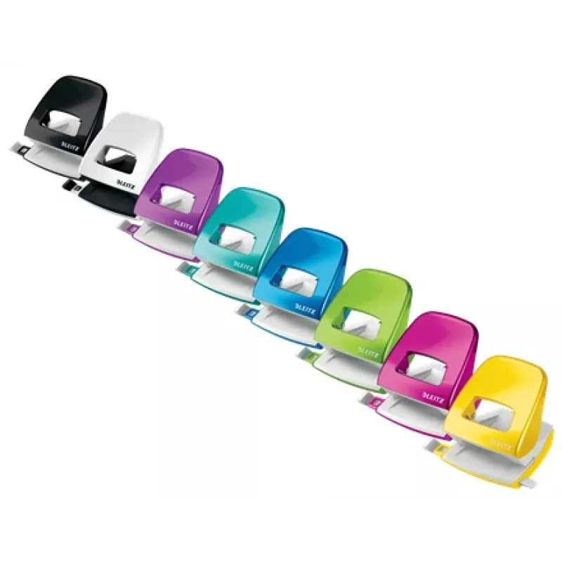 Leitz NeXXt Hole Punch WOW 5008 Metal 2-hole / 30sheets, 30 sheets, Geltona, Metal, 8 cm, 5.5 mm, A4, A5, A6, Folio, US-Quart, 8 x 8 x 8 cm