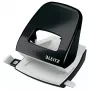 Leitz skylamušis WOW 5008 metalinis 2 skylėms / 30 lapų, 30 lapų, Juoda, Balta, Metalas, 8 cm, 5,5 mm, A4, A5, A6, Folio, US-Quart, 8 x 8 x 8 cm