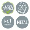 Leitz skylamušis WOW 5008 metalinis 2 skylėms / 30 lapų, 30 lapų, Juoda, Balta, Metalas, 8 cm, 5,5 mm, A4, A5, A6, Folio, US-Quart, 8 x 8 x 8 cm