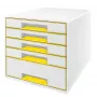 Leitz Drawer Cabinet WOW Cube 5-drawer, 5 stalčiai (-ių), Plastikas, 270 mm, 287 mm, 363 mm, 3,59 kg