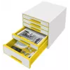 Leitz Drawer Cabinet WOW Cube 5-drawer, 5 stalčiai (-ių), Plastikas, 270 mm, 287 mm, 363 mm, 3,59 kg