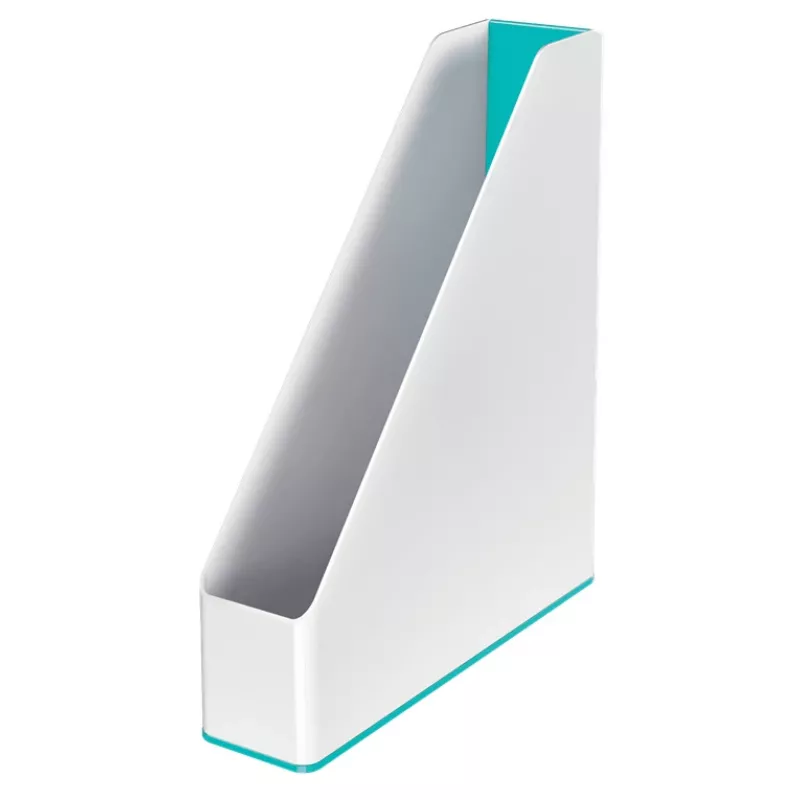 Leitz žurnalų dėklas WOW Dual Colour, purpurinė, balta, plastikas, A4, 73 mm, 272 mm, 318 mm