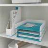 Leitz žurnalų dėklas WOW Dual Colour, purpurinė, balta, plastikas, A4, 73 mm, 272 mm, 318 mm