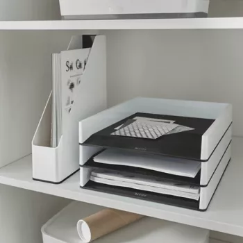 Leitz Magazine File WOW Dual Colour, balta, plastikas, A4, 73 mm, 318 mm, 272 mm