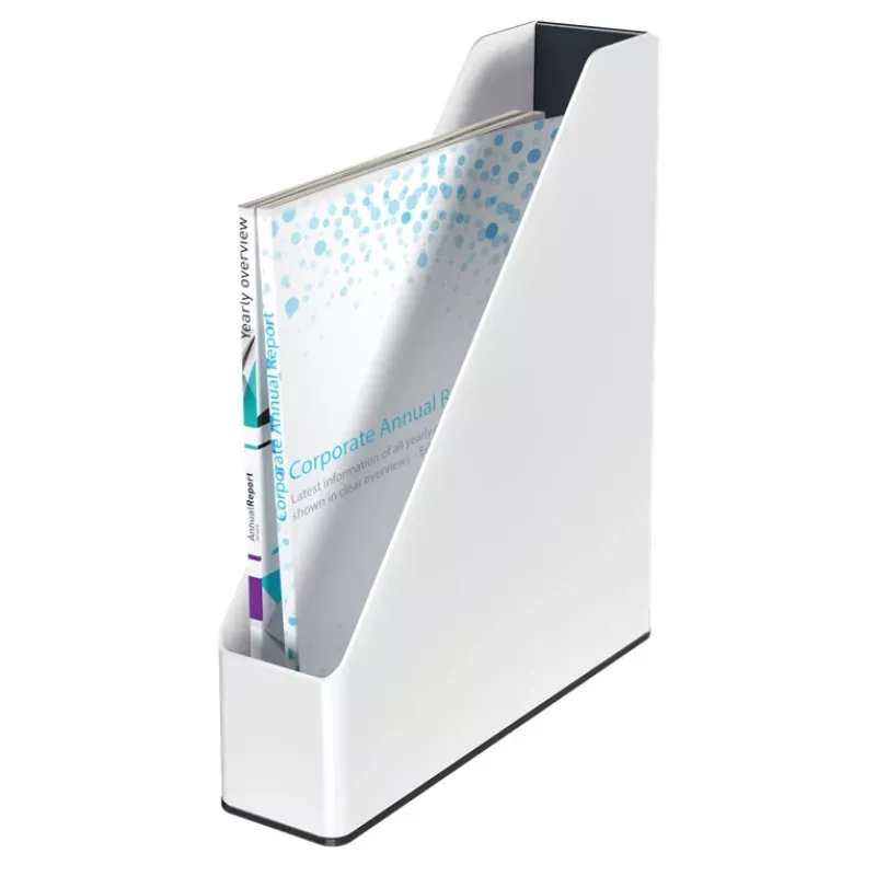 Leitz Magazine File WOW Dual Colour, balta, plastikas, A4, 73 mm, 318 mm, 272 mm
