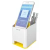 Leitz Sound Pen Holder WOW, balta, geltona, polistirenas, 90 mm, 101 mm, 100 mm, 140 g