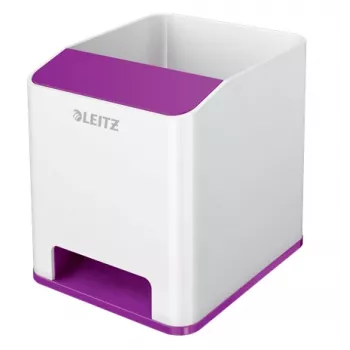 Leitz Sound Pen Holder WOW, violetinė, polistirenas (PS), 90 mm, 101 mm, 100 mm, 140 g