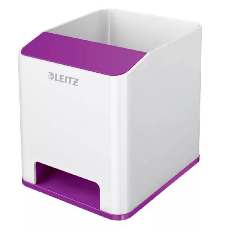 Leitz Sound Pen Holder WOW, violetinė, polistirenas (PS), 90 mm, 101 mm, 100 mm, 140 g