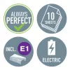 Leitz NeXXt segiklis su baterija WOW 5566, 10 lapų, priekinis įdėjimas, 1 cm, plastikinis, baltas, baterija