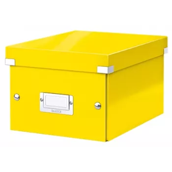Leitz Click & Store WOW Small Storage Box, Dėžė dokumentams, Geltona, Stačiakampė, Kartoninė, Vienspalvė, Patalpose