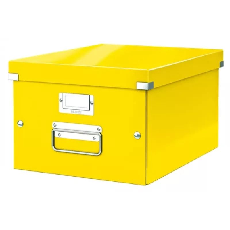 Leitz Click & Store WOW vidutinė laikymo dėžė, geltona, kartonas, 281 mm, 370 mm, 200 mm, 900 g