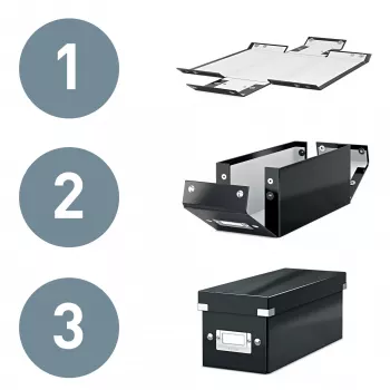 Leitz Click & Store WOW didelė archyvavimo dėžė, geltona, kartonas, 369 mm, 482 mm, 200 mm