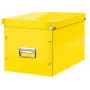 Leitz Box Click & Store WOW Cube didelė laikymo dėžė, Laikymo dėžė, Geltona, Stačiakampio formos, Kartoninė, Vienspalvė, Naudojimui patalpose