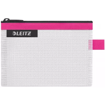 Leitz Travel Pouch vandeniui atsparus WOW Small, Unisex, Aksesuarų krepšys, Mažas, Užtrauktukas, Atsparus vandeniui, Rožinė