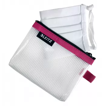 Leitz Travel Pouch vandeniui atsparus WOW Small, Unisex, Aksesuarų krepšys, Mažas, Užtrauktukas, Atsparus vandeniui, Rožinė