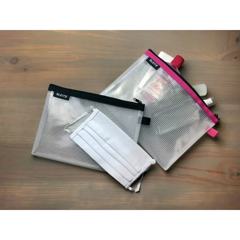 Leitz Travel Pouch vandeniui atsparus WOW Small, Unisex, Aksesuarų krepšys, Small, Užtrauktukas, Atsparus vandeniui, Mėlyna
