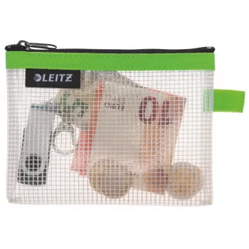 Leitz Travel Pouch water resistant WOW Small, Unisex, Accessory bag, Small, Zipper, Water resistant, Green