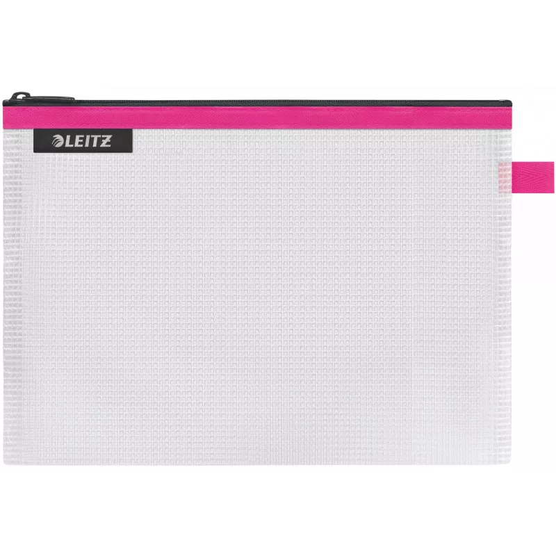 Leitz Travel Pouch water resistant WOW Medium, Unisex, Accessory bag, Medium, Zipper, Water resistant, Pink