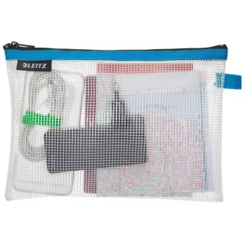 Leitz kelioninis dėklas atsparus vandeniui WOW Vidutinis, Unisex, Aksesuarų dėklas, Vidutinis, Užtrauktukas, Atsparus vandeniui, Mėlynas