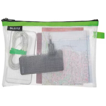 Leitz Travel Pouch vandeniui atsparus WOW Medium, Unisex, Aksesuarų krepšys, Vidutinis, Užtrauktukas, Atsparus vandeniui, Žalias