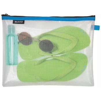 Leitz Travel Pouch vandeniui atsparus WOW Large, Unisex, Aksesuarų krepšys, Didelis, Užtrauktukas, Atsparus vandeniui, Mėlynas