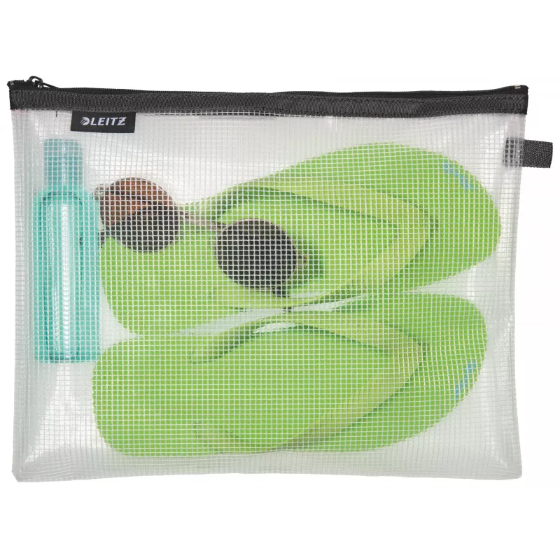 Leitz Travel Pouch atsparus vandeniui WOW Large, Unisex, Aksesuarų krepšys, Didelis, Užtrauktukas, Atsparus vandeniui, Juoda