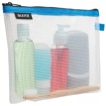 Leitz Travel Pouch Cosmetic water resistant WOW, unisex, aksesuarų krepšys, vieno dydžio, užtrauktukas, atsparus vandeniui, mėlynas