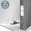 Leitz segtuvas su svirtimi 180° WOW POB/laminuotas A4/50mm, A4, D-žiedas, kartonas, žalias, 350 lapų, 285 mm