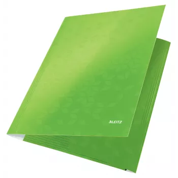 Leitz 3-Flap Folder WOW Card/POB A4, Manila aplankas, A4, Polipropilenas (PP), Žalia, 250 lapų, 80 g/m²