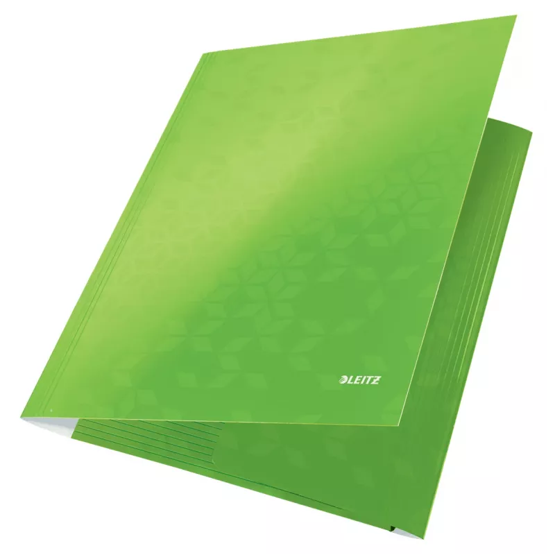 Leitz 3-Flap Folder WOW Card/POB A4, Manila aplankas, A4, Polipropilenas (PP), Žalia, 250 lapų, 80 g/m²