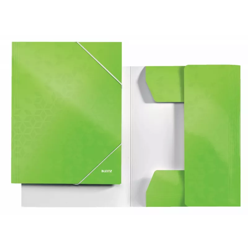 Leitz 3-Flap Folder WOW Card/POB A4, Manila aplankas, A4, Polipropilenas (PP), Žalia, 250 lapų, 80 g/m²