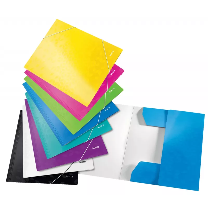 Leitz 3-Flap Folder WOW Card/POB A4, Manila aplankas, A4, Polipropilenas (PP), Žalia, 250 lapų, 80 g/m²