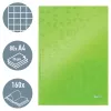 Leitz WOW sąsiuvinis A4 languotas kietu viršeliu 90g/80 lapų, Raštuotas, Žalias, A4, 80 lapų, 80 g/m², Languotas popierius