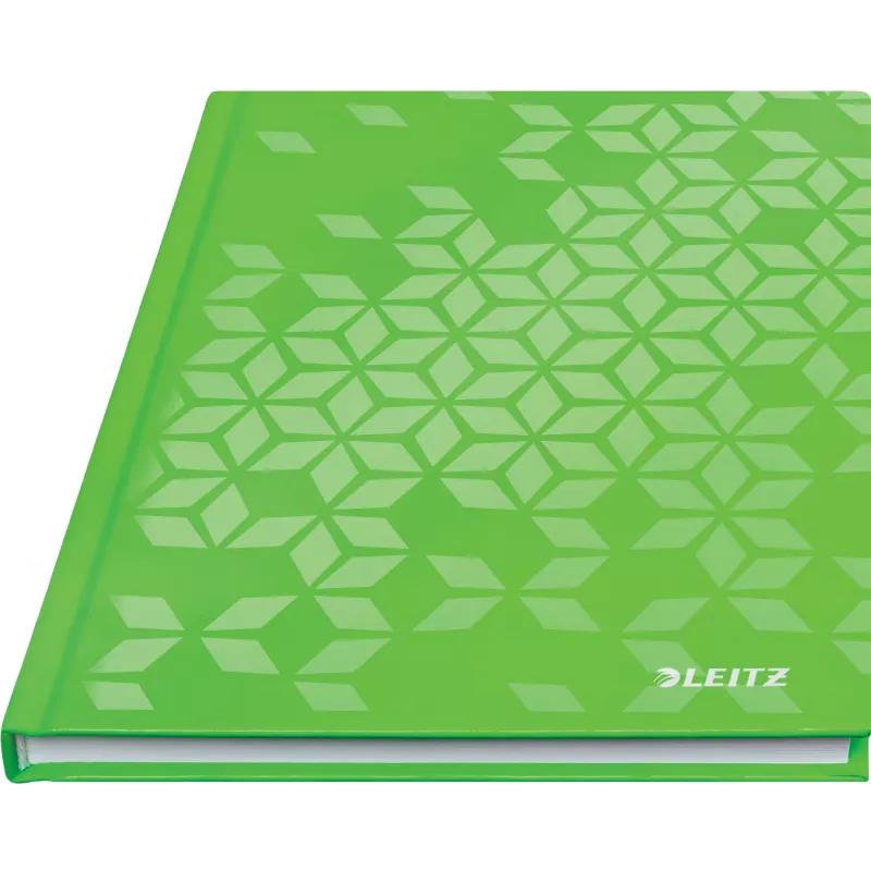 Leitz Notebook WOW A5 liniuotas, kietu viršeliu, 90g/80 lapų, raštas, žalias, A5, 80 lapų, 80 g/m², liniuotas popierius