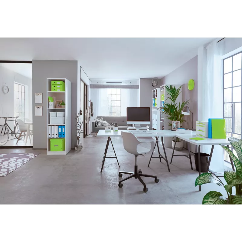 Leitz skirstytuvas WOW PP 12 skyrių, A4, polipropilenas (PP), žalias, 200 lapų, 80 g/m², 265 mm