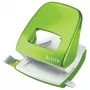 Leitz skylamušis WOW 5008 metalinis 2 skylėms / 30 lapų, 30 lapų, Žalias, Metalas, Plastikas, 8 cm, 5,5 mm, A4, A5, A6, Folio, US-Quart, 8 x 8 x 8 cm