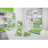 Leitz skylamušis WOW 5008 metalinis 2 skylėms / 30 lapų, 30 lapų, Žalias, Metalas, Plastikas, 8 cm, 5,5 mm, A4, A5, A6, Folio, US-Quart, 8 x 8 x 8 cm