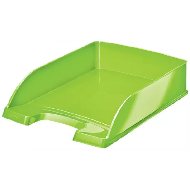 Leitz WOW laiškų dėklas, plastikinis, žalias, A4, 242 x 330 x 60 mm, 255 mm, 70 mm