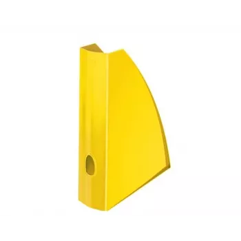 Leitz žurnalų dėtuvė WOW, geltona, plastikinė, A4, 75 mm, 258 mm, 312 mm